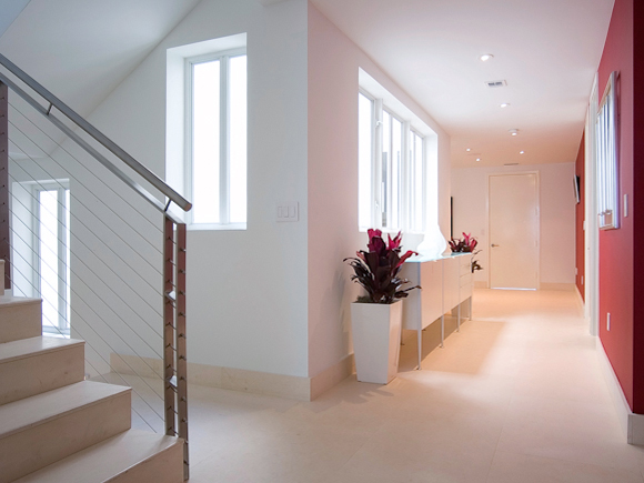 Architectural interior photography of Aqua development in Miami Beach