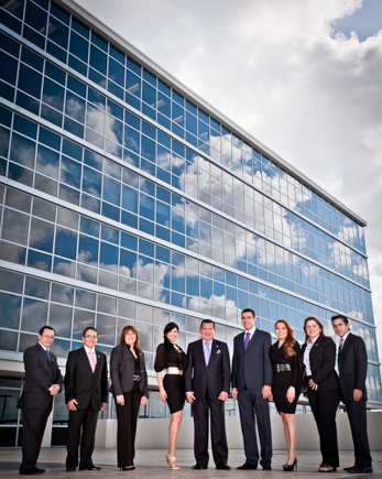 Corporate group portrait